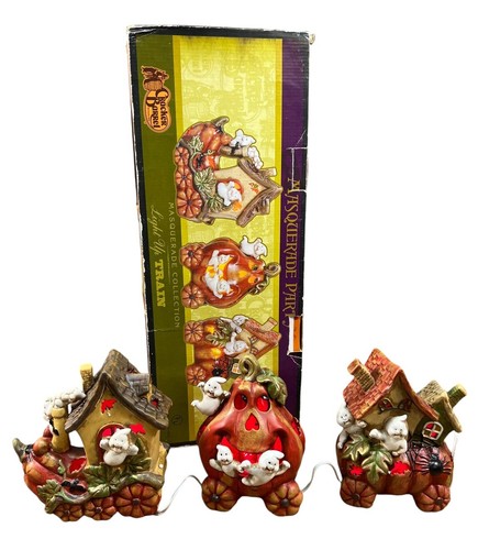 Light ceramic ghost pumpkin - ghost,
